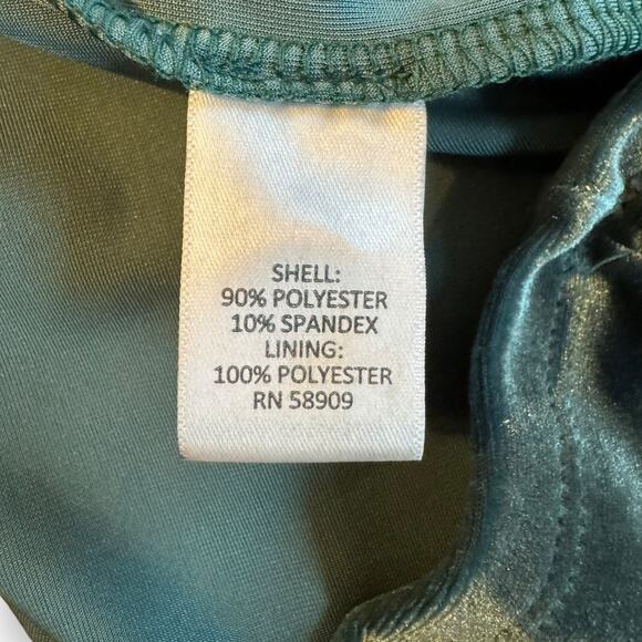 Chelsea & Violet Fall Frenzy Hunter Green Velvet Midi Dress Size Large NEW - Picture 13 of 14